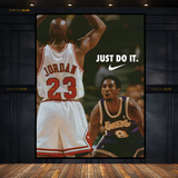 Just Do It Jordan & Kobe Basketball Premium Wall Art