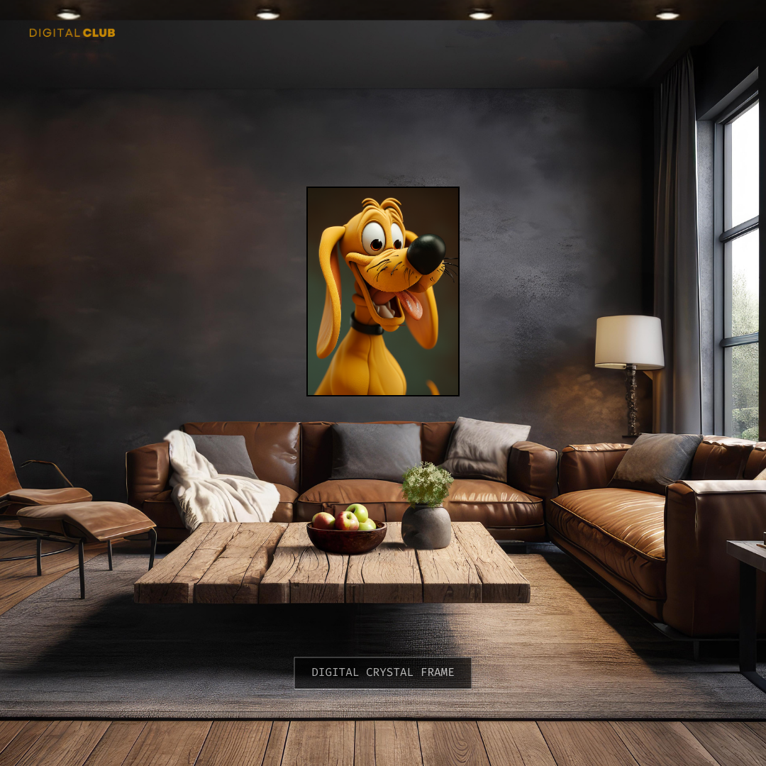 Pluto Disney Artwork Premium Wall Art