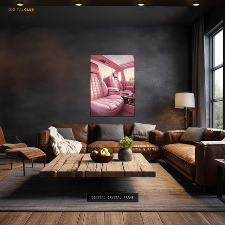 Luxury Interior Pink - Premium Wall Art