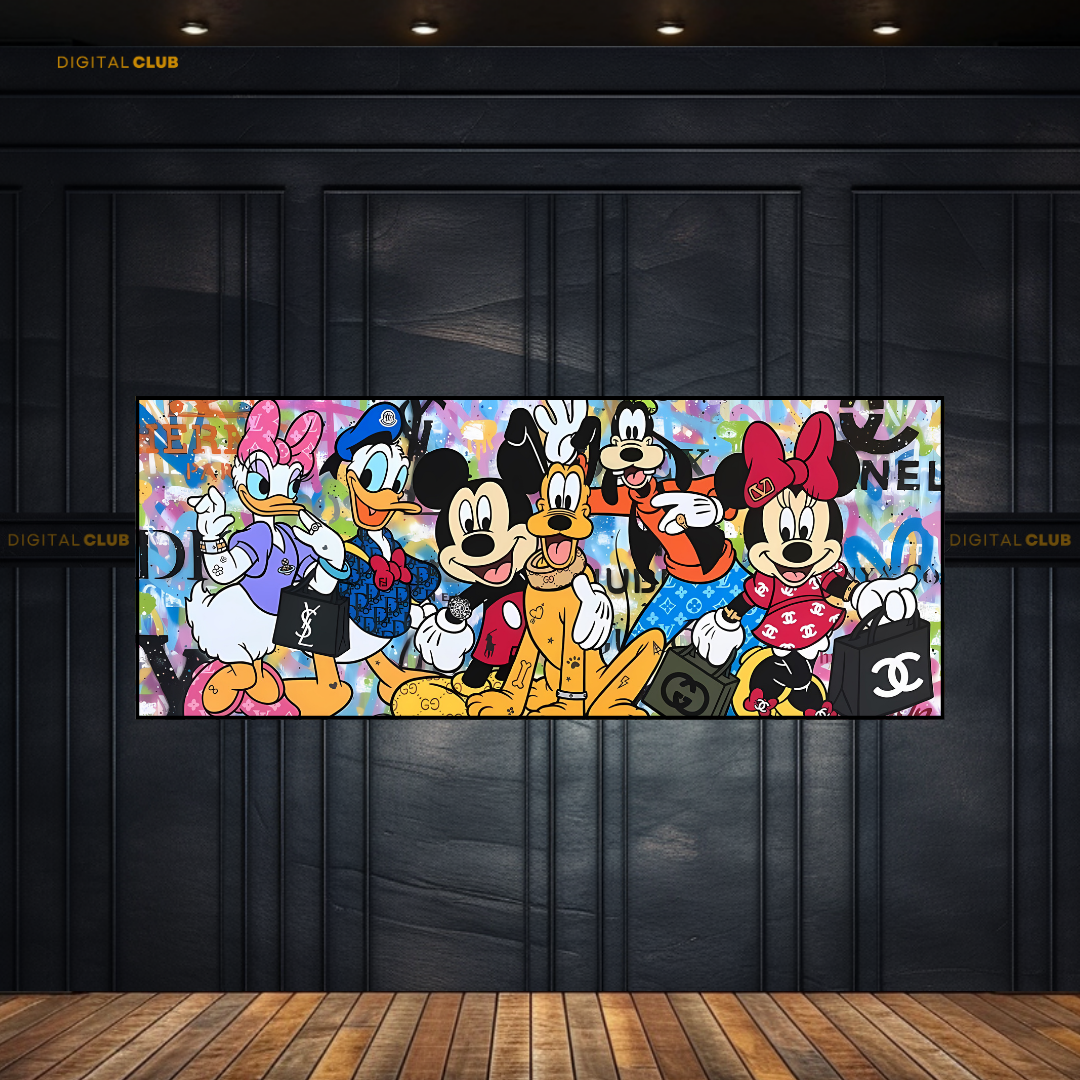 Disney Dollar Bill Artwork - Ultra-Wide Wall Art