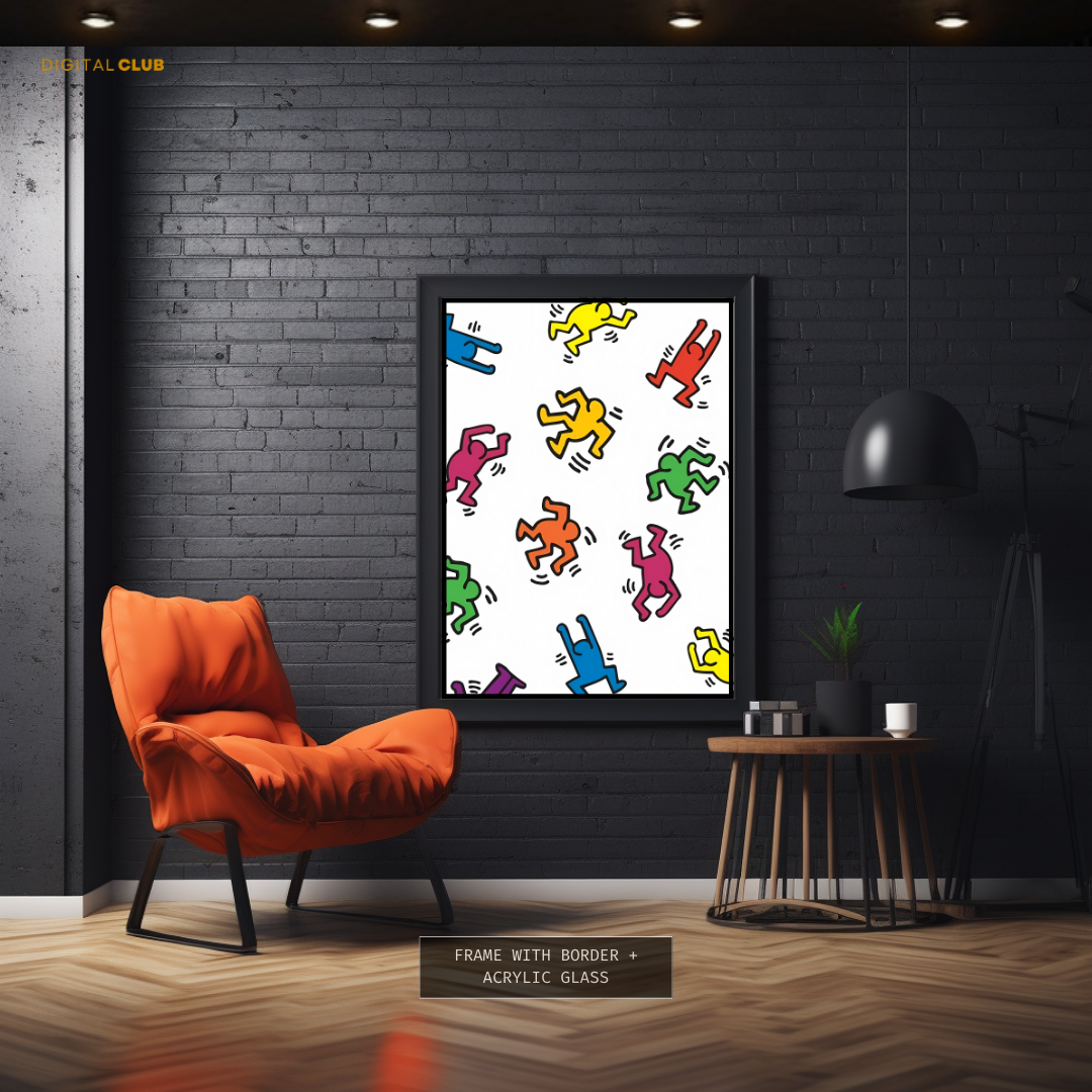 Keith Haring Artwork Premium Wall Art