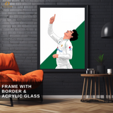 Naseem Shah - Cricket - Premium Wall Art