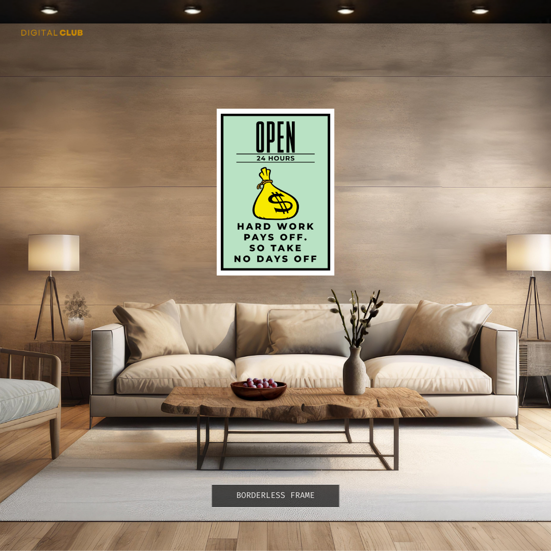 Monopoly Quote 12 Premium Wall Art