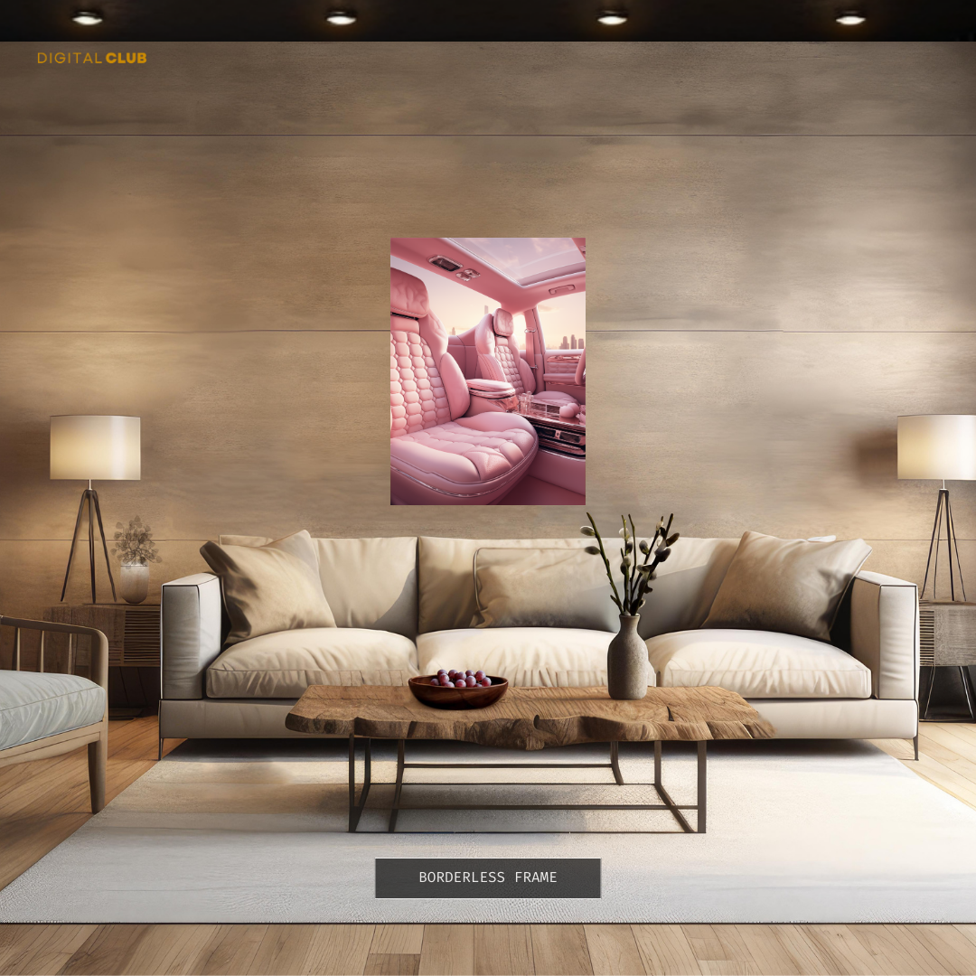 Luxury Interior Pink - Premium Wall Art