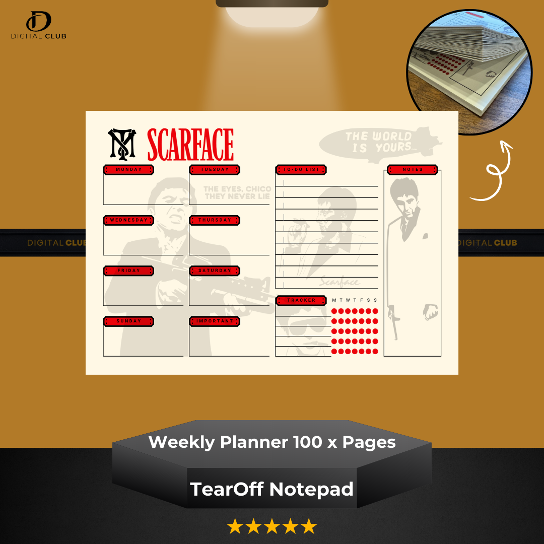 Scarface - Tear-Off Notepad x 100 Pages