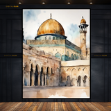 Masjid e AQSA Palestine Islamic Premium Wall Art