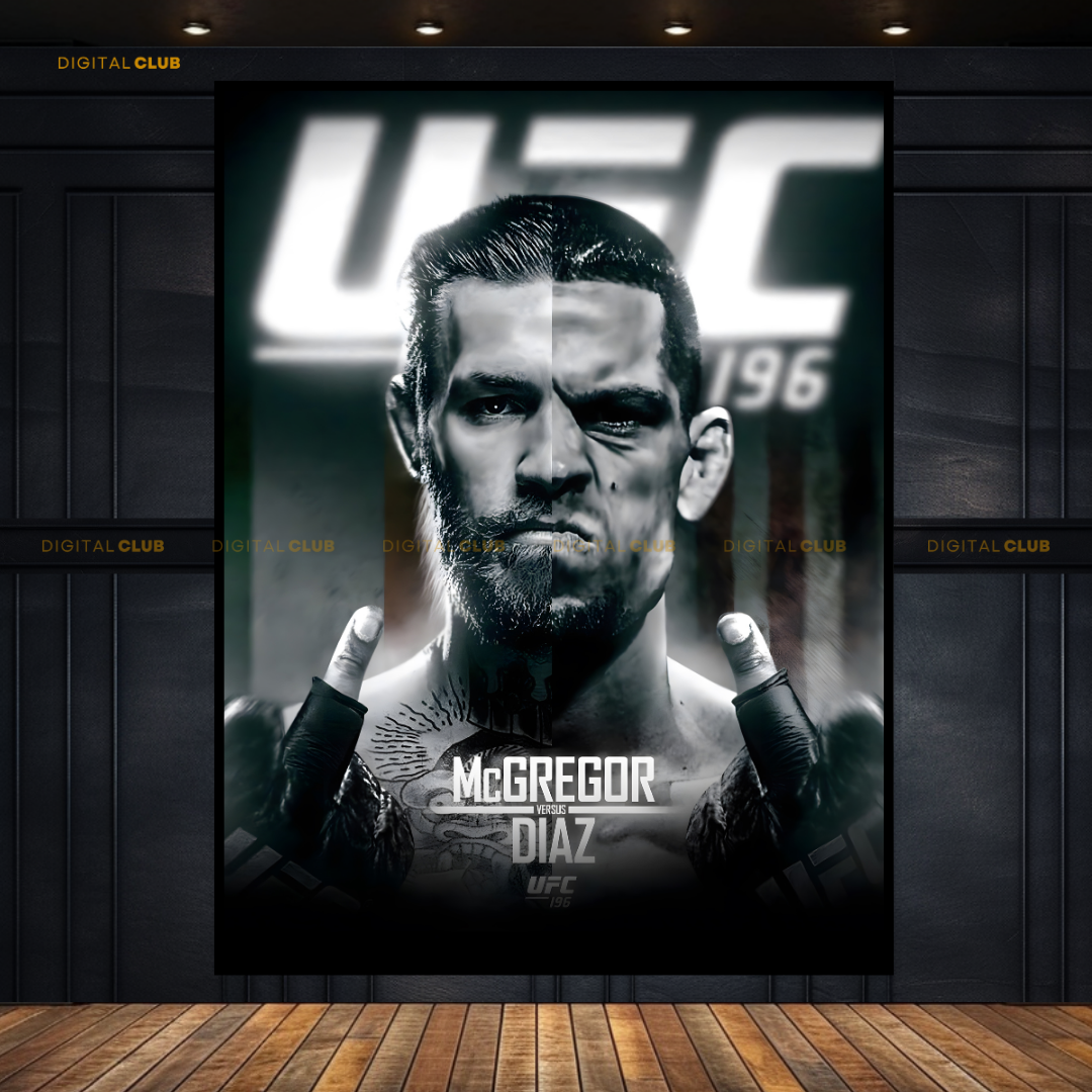 McGregor Vs Diaz UFC 196 Premium Wall Art