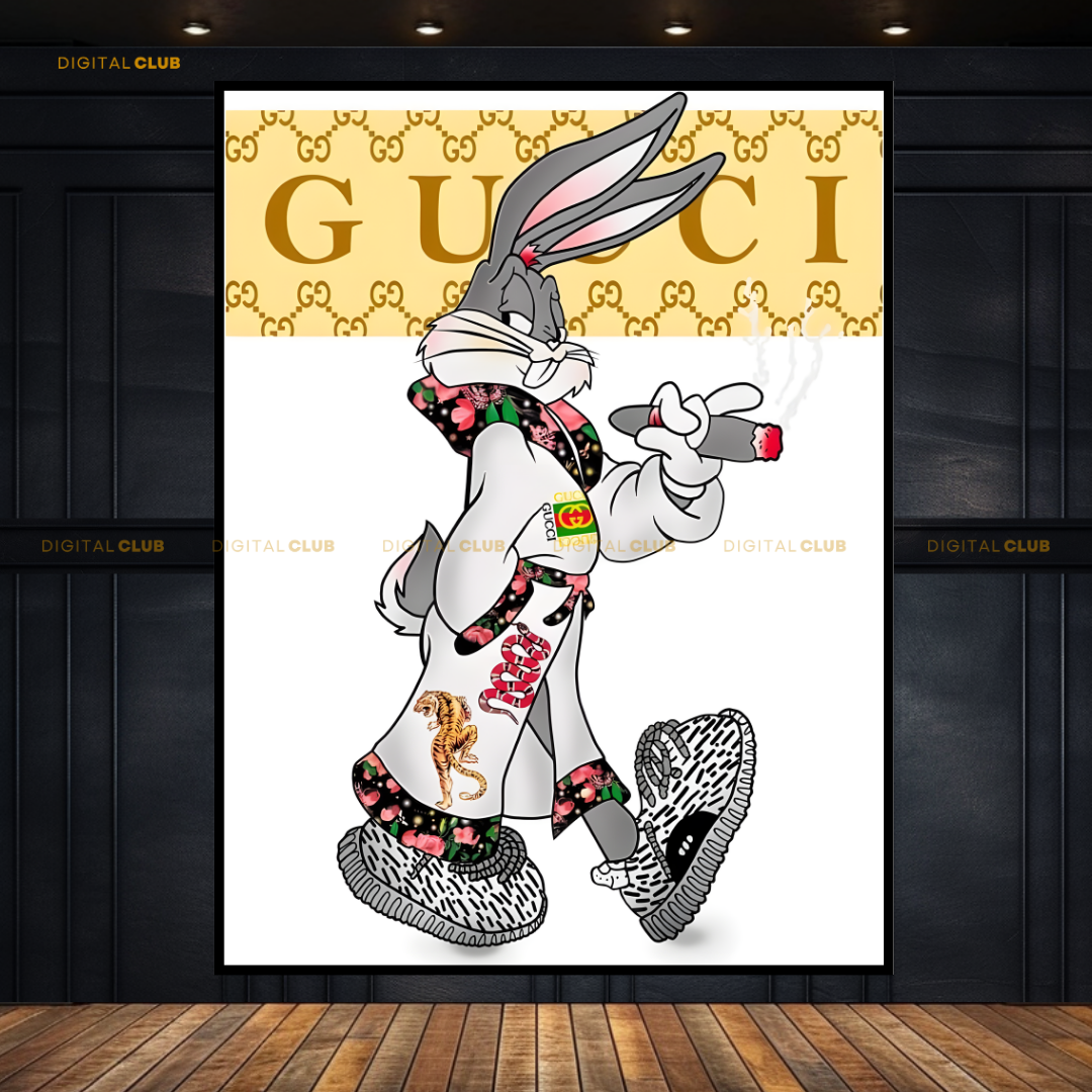 Gucci x Bugs Bunny - Premium Wall Art – Art Digital Club