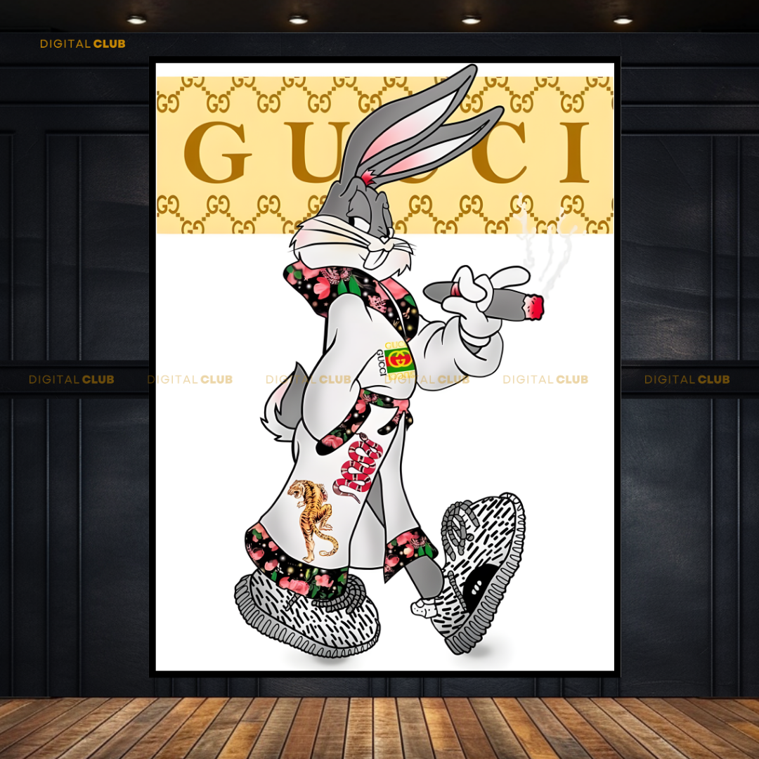 Gucci x Bugs Bunny - Premium Wall Art