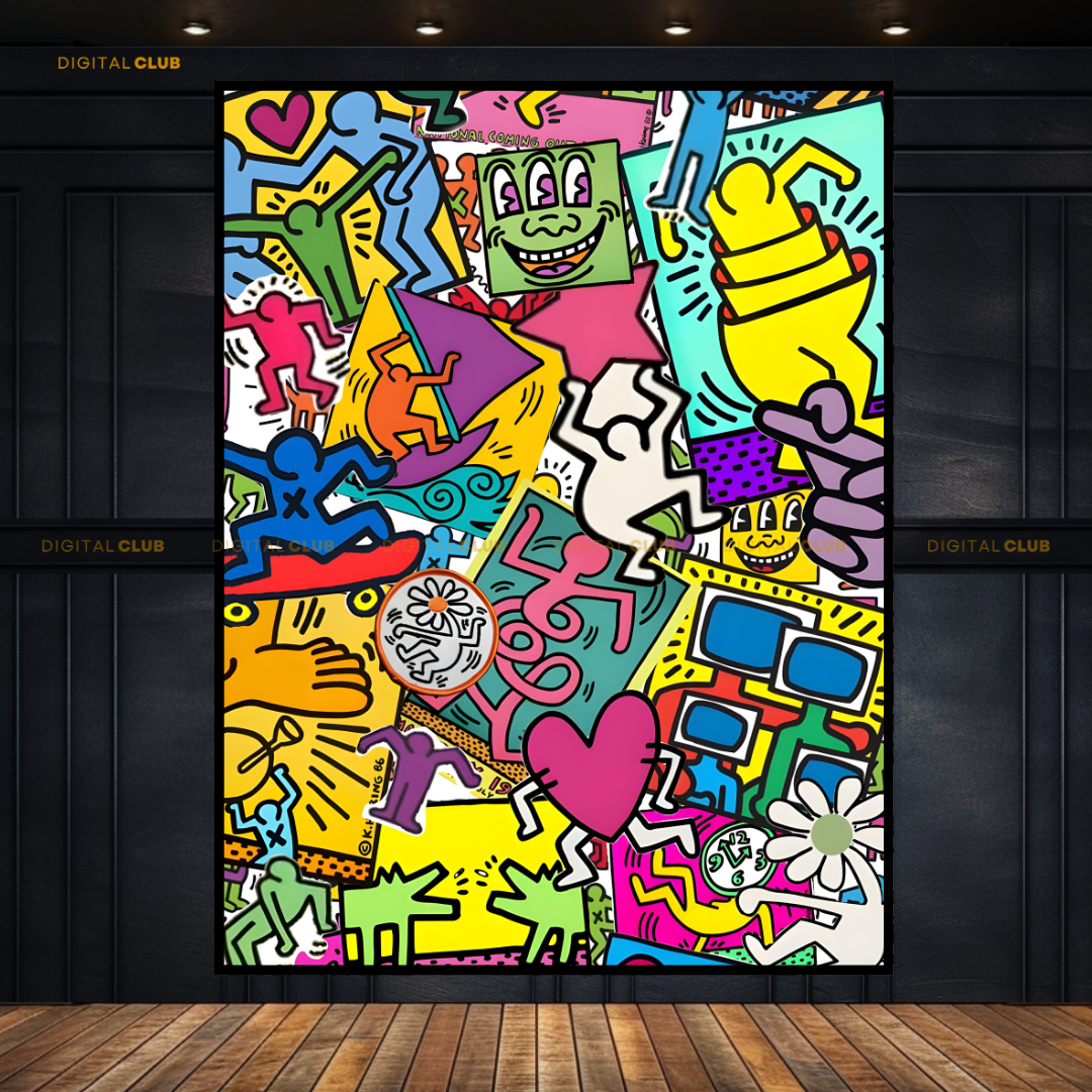 Keith Haring Artwork 1 Premium Wall Art