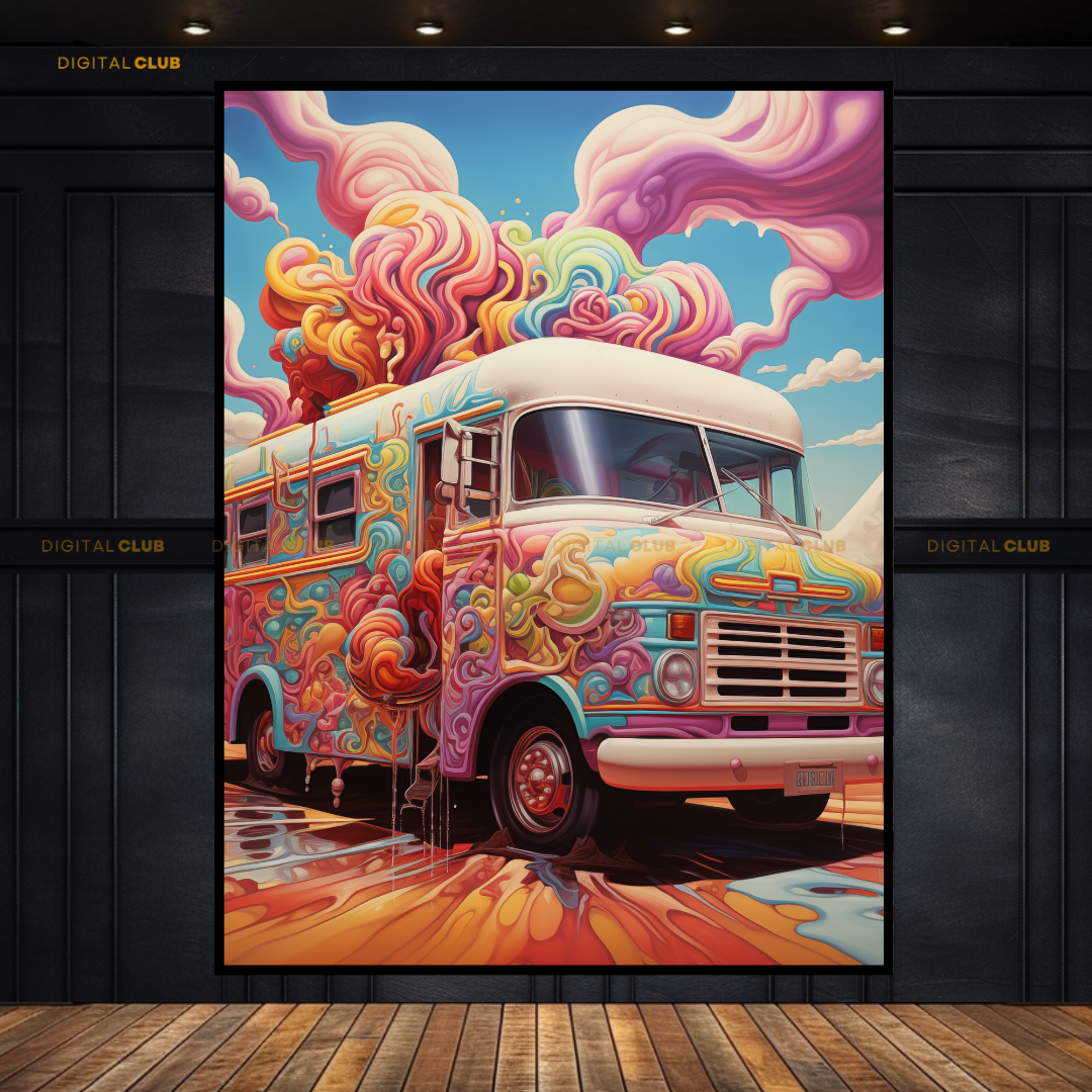 Ice Cream Van - Premium Wall Art