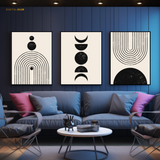 Boho Style Artwork 3 - 3 Panel Wall Art