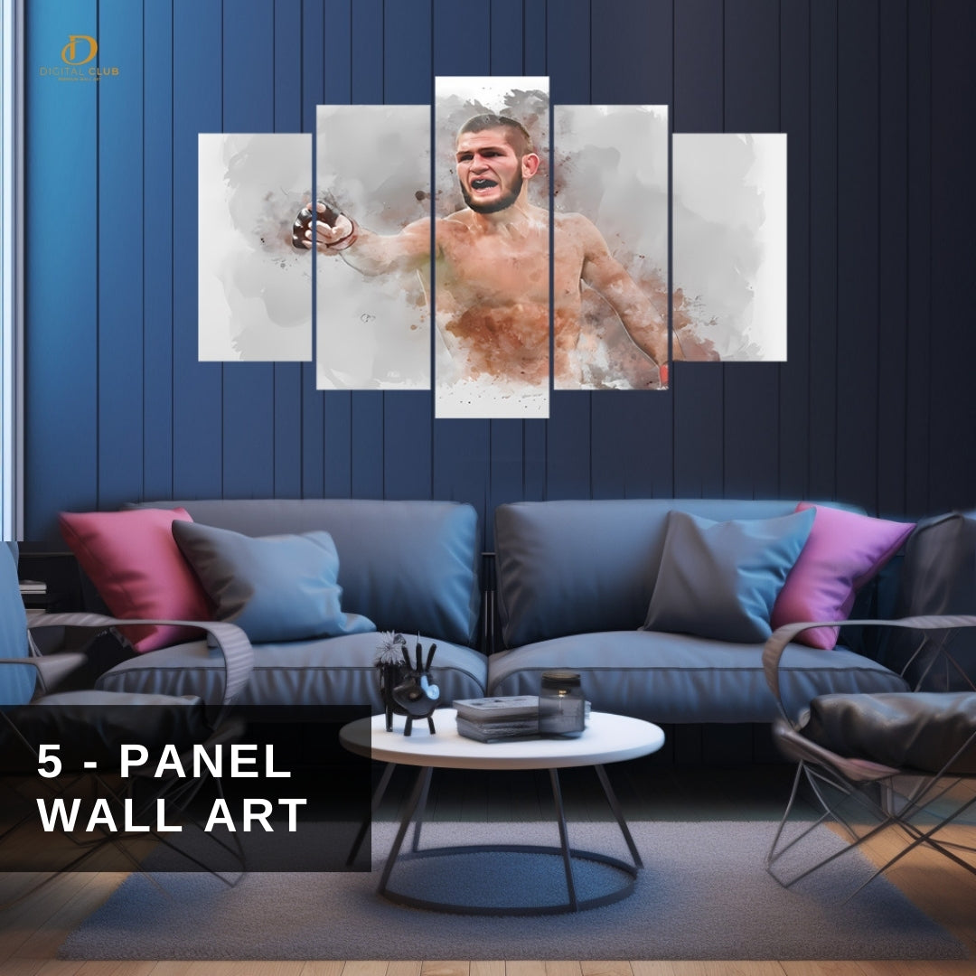 Khabib - UFC - 5 Panel Wall Art