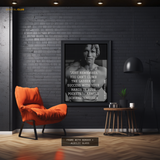 Arnold Schwarzenegger Quote Weight Lifting Premium Wall Art