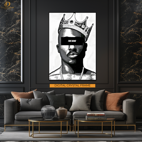 Tupac The KING - Artwork - Premium Wall Art