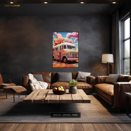 Ice Cream Van - Premium Wall Art