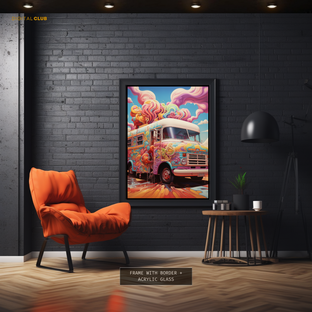 Ice Cream Van - Premium Wall Art