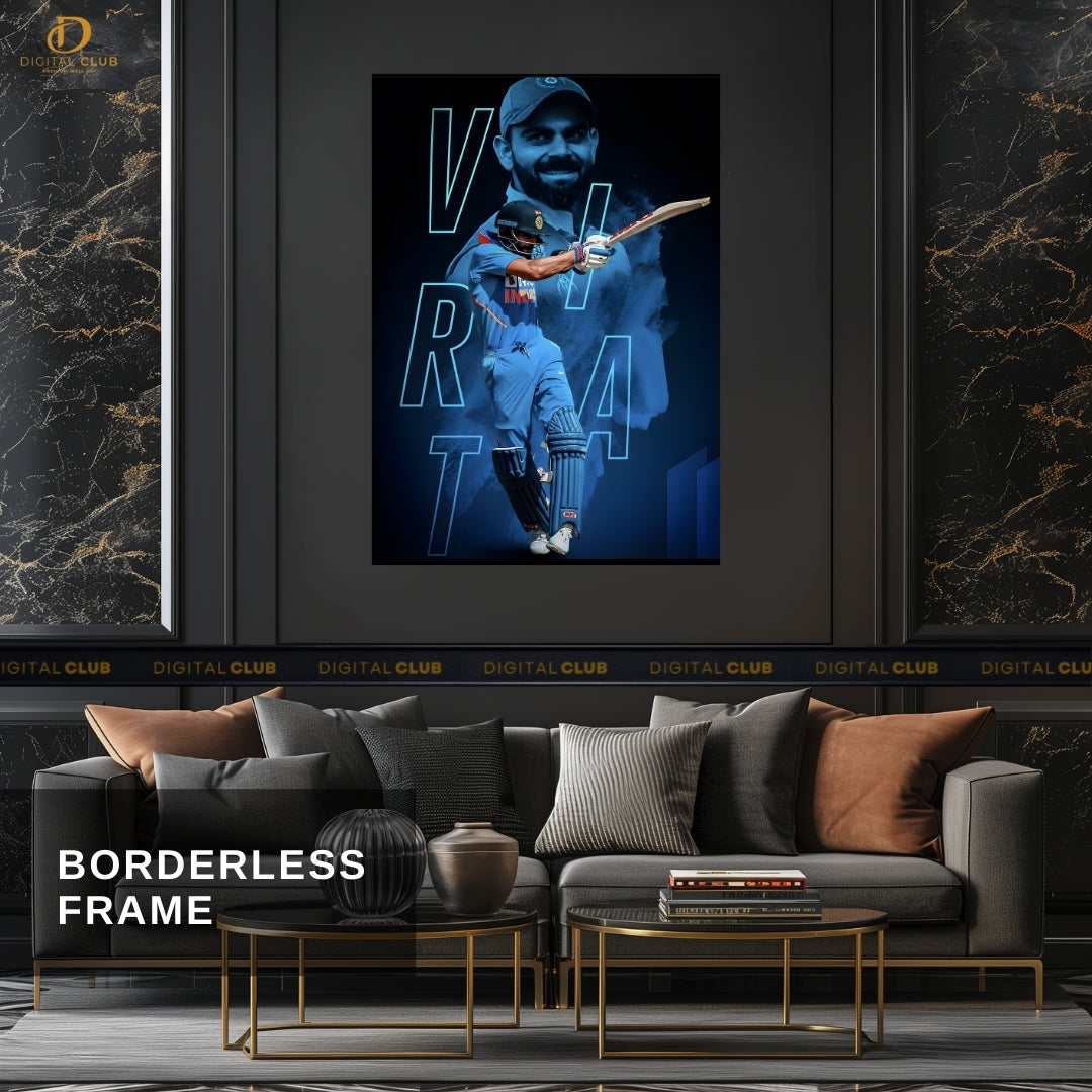 Virat Kohli 13 - Cricket - Premium Wall Art