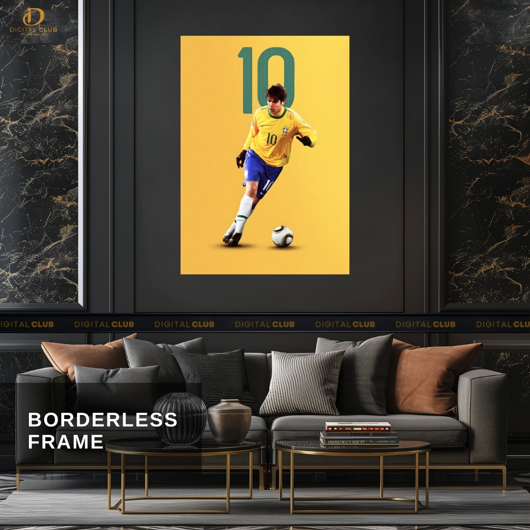 KAKA No 10 - Football - Premium Wall Art