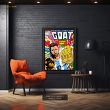 Messi GOAT - Football - Premium Wall Art