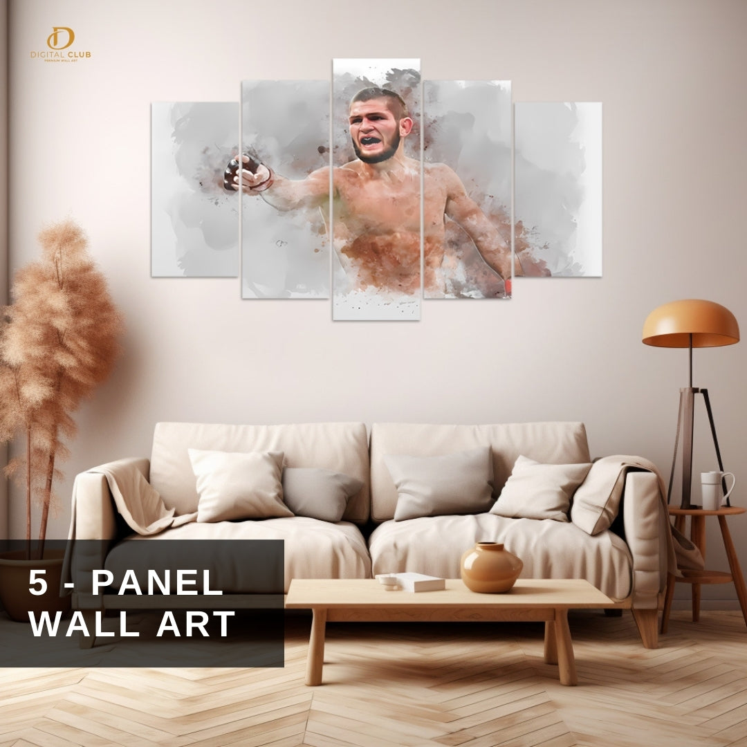 Khabib - UFC - 5 Panel Wall Art