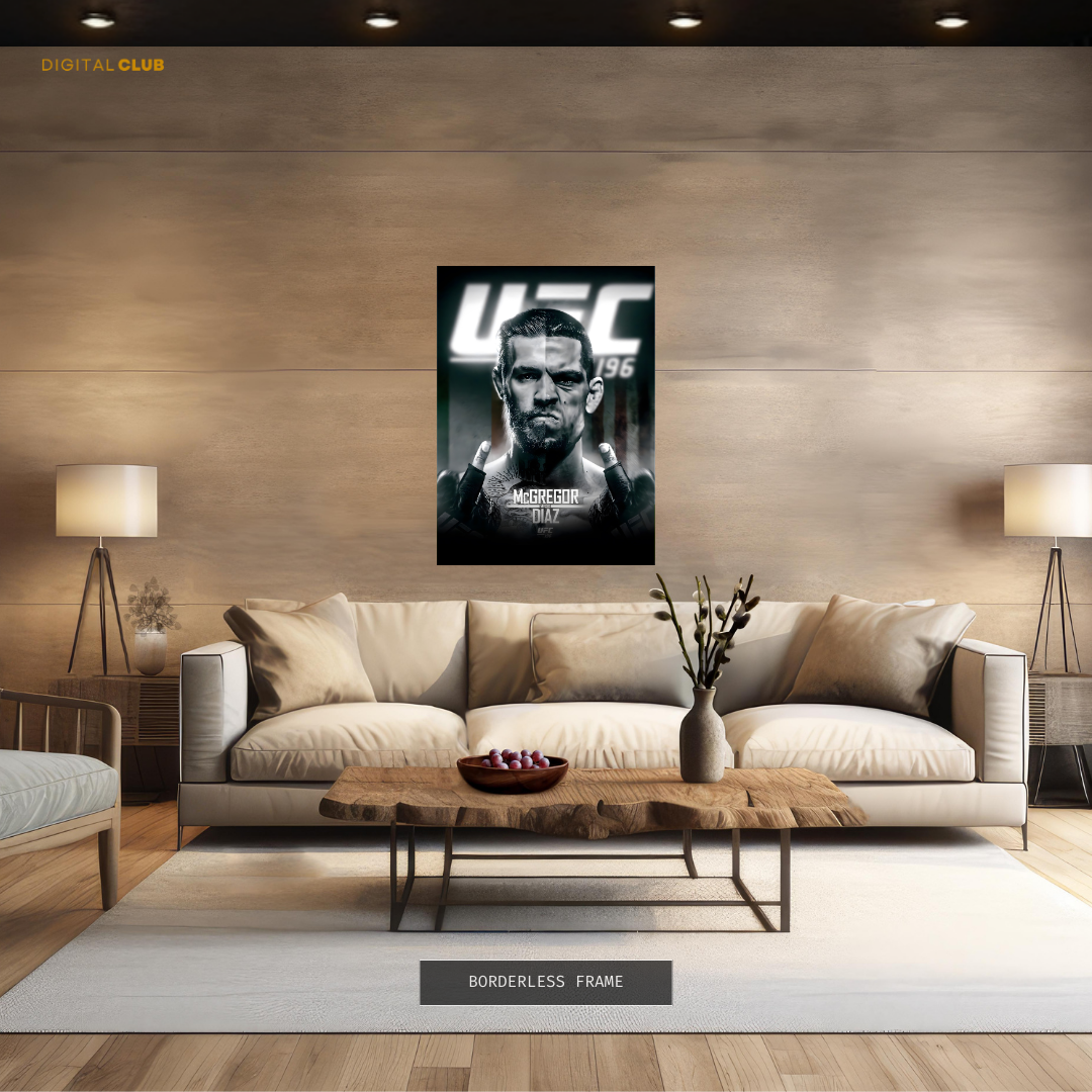 McGregor Vs Diaz UFC 196 Premium Wall Art