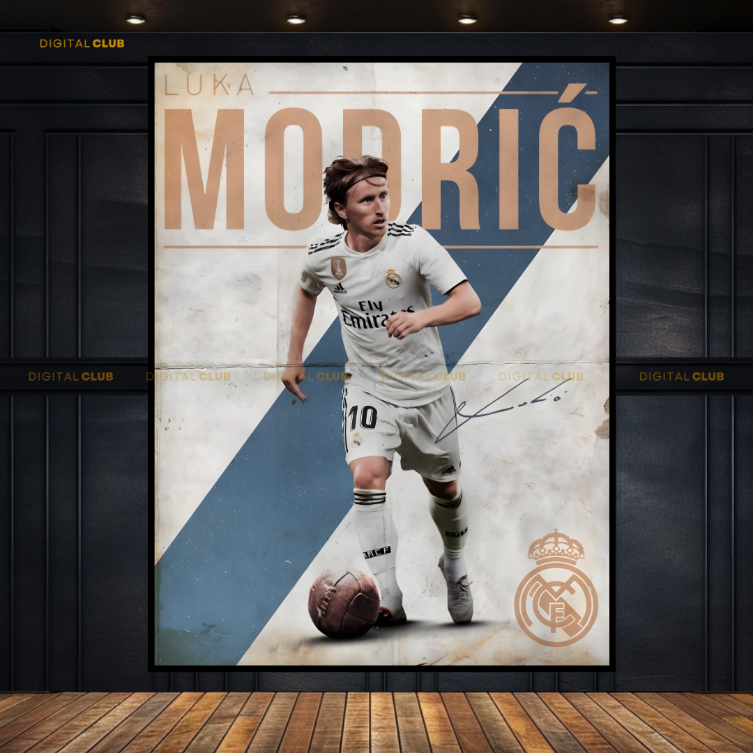 Luka Modric 1 - Football - Premium Wall Art