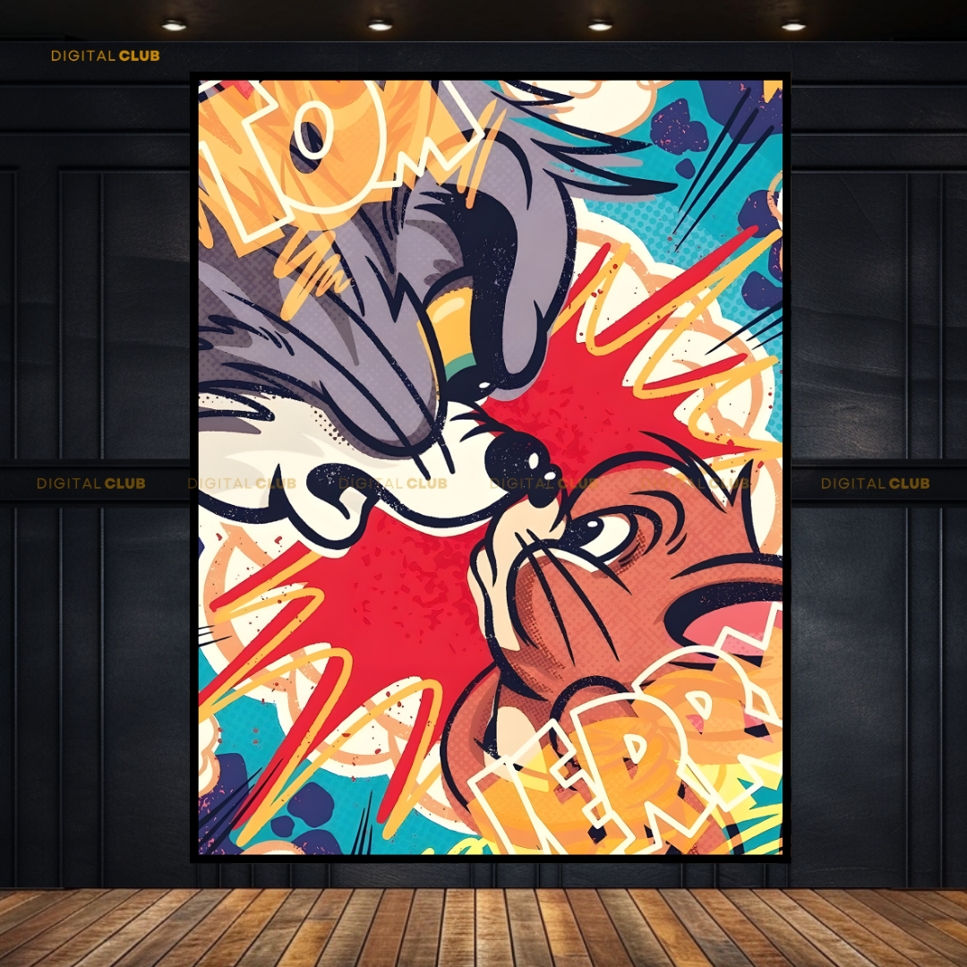 Tom & Jerry Cartoon Kids Premium Wall Art