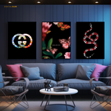 Gucci Artwork - 3 Panel Wall Art