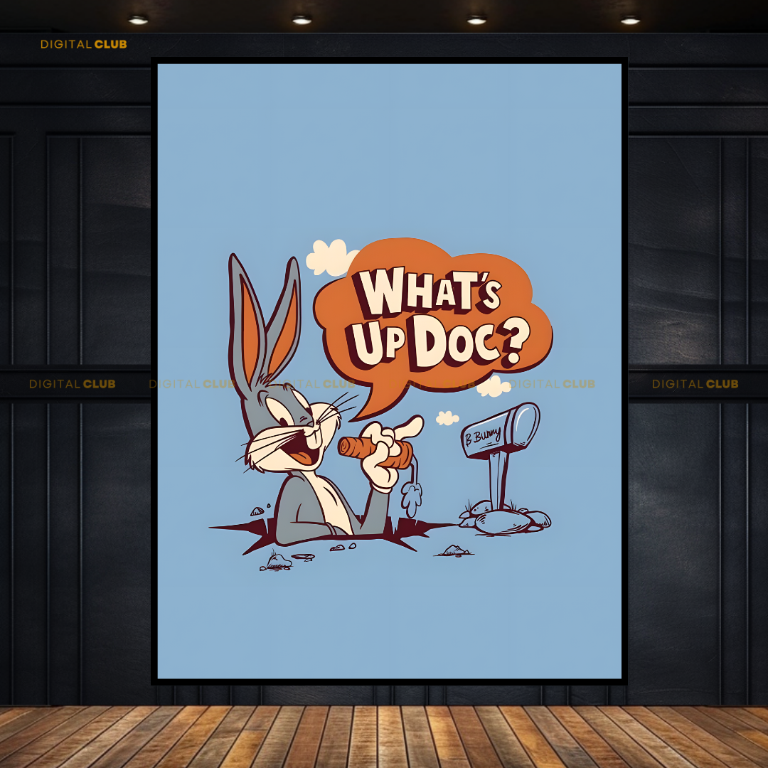 Bugs Bunny Whats Up Doc Premium Wall Art