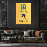 Ronaldinho No 10 - Football - Premium Wall Art