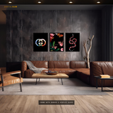 Gucci Artwork - 3 Panel Wall Art