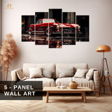 Vintage - Mercedes - 5 Panel Wall Art