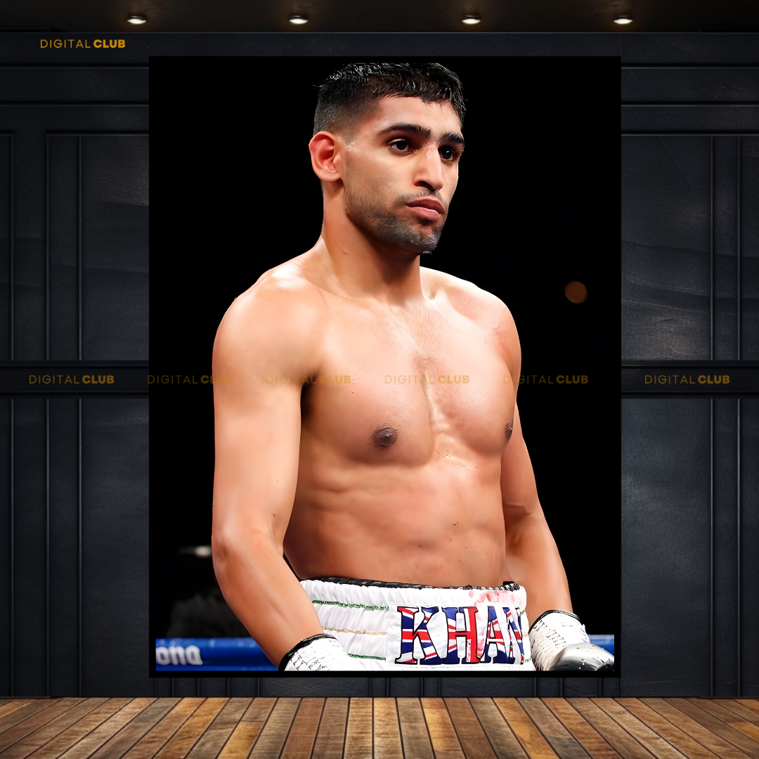 Amir Khan Boxing Champ Premium Wall Art