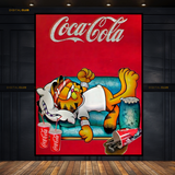 Garfield x Coke - Premium Wall Art