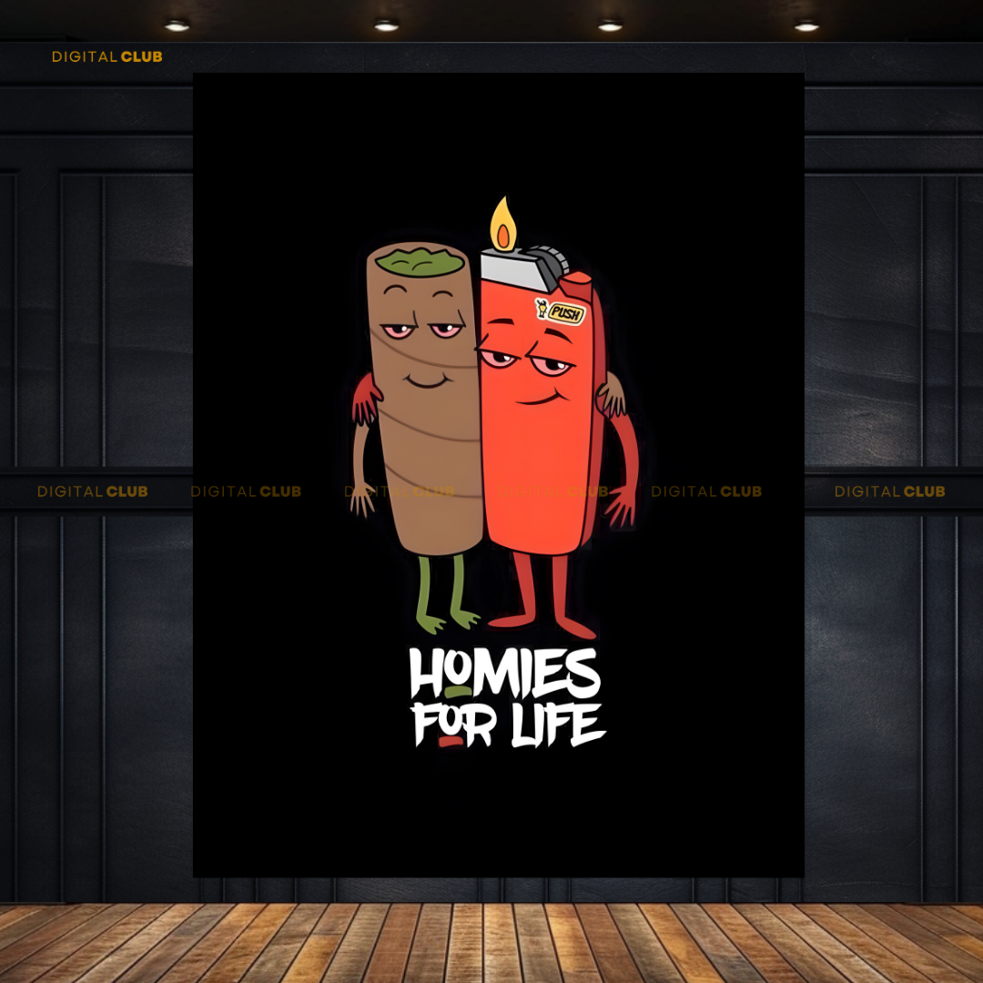 Homies for Life Premium Wall Art