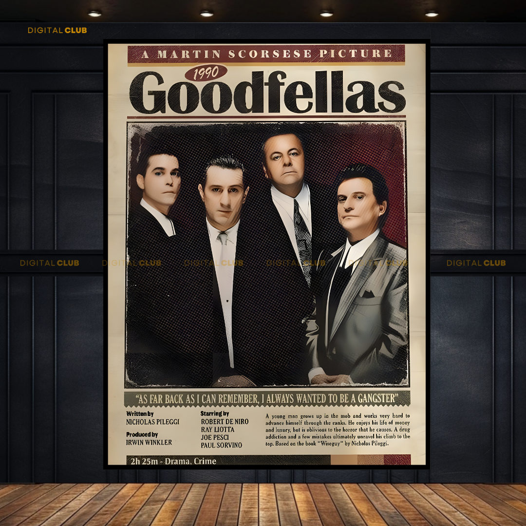 Goodfellas Newspaper Page Premium Wall Art