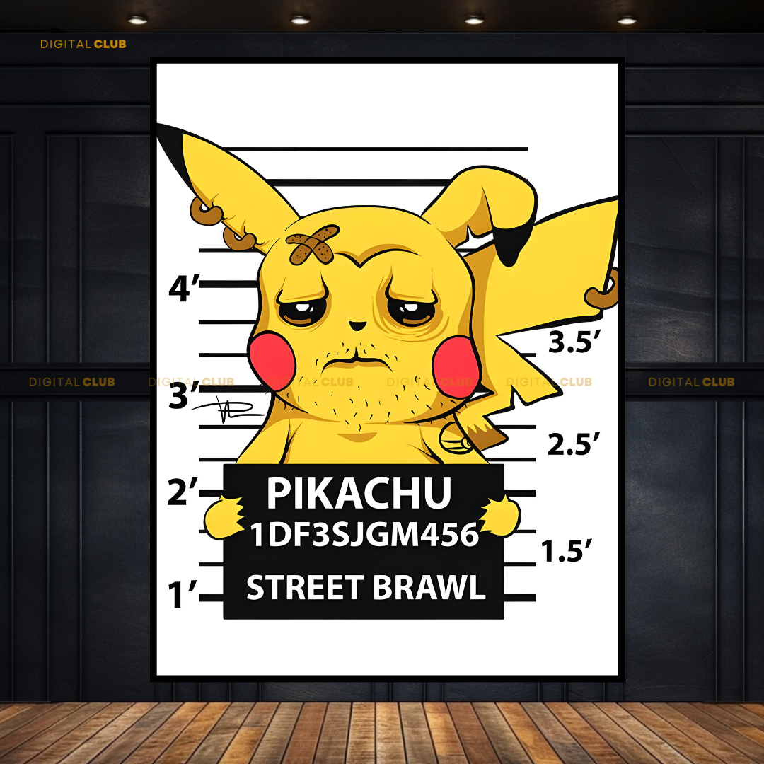 Pikachu - Artwork - Premium Wall Art