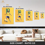 Ronaldinho No 10 - Football - Premium Wall Art