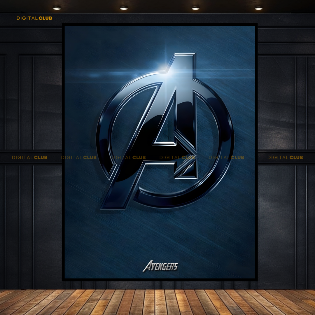 Avengers - Logo Artwork - Premium Wall Art