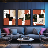 Abstract Art 14 - 3 Panel Wall Art