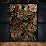 Crypto Currency - BTC - Premium Wall Art