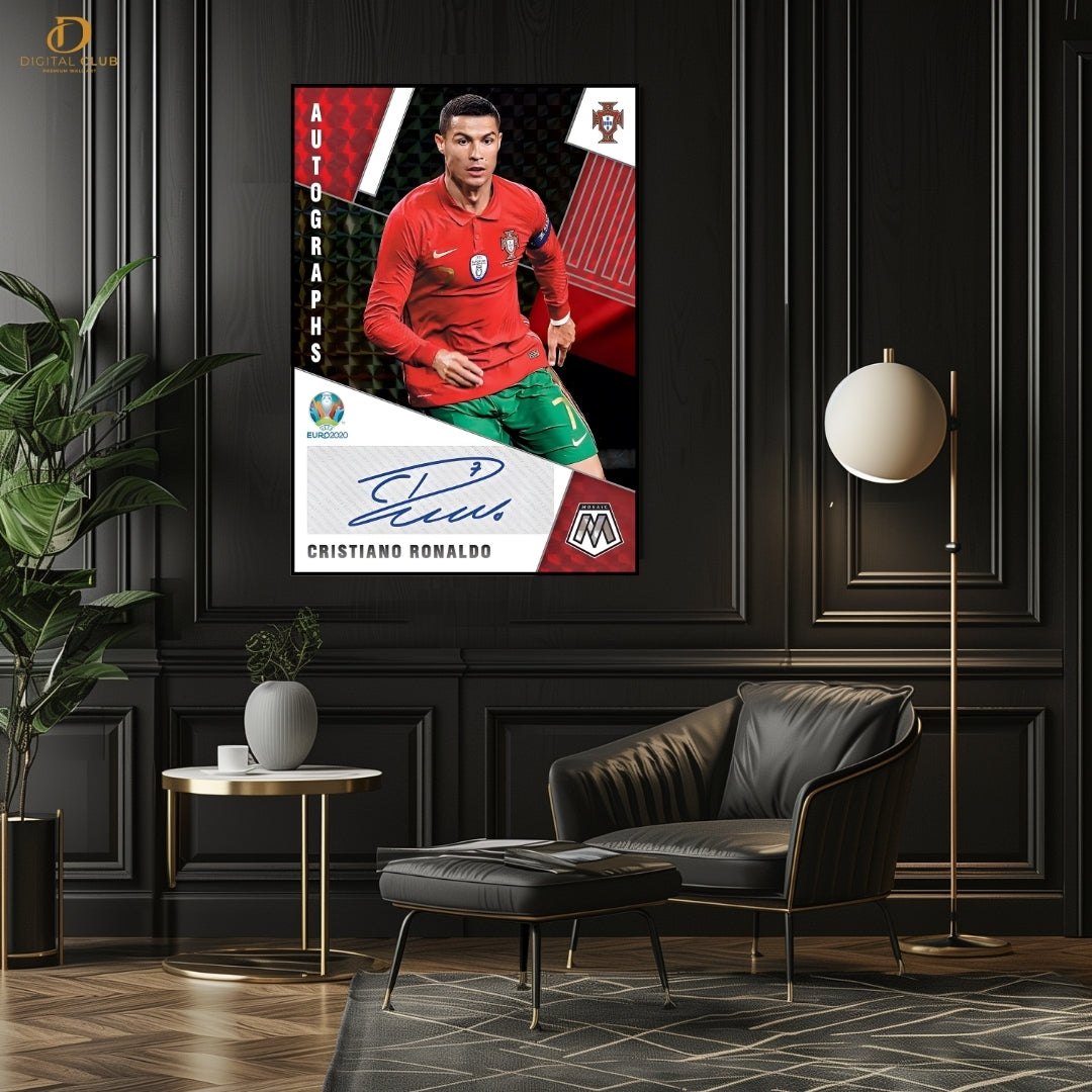 Cristiano Ronaldo - Signed - Premium Wall Art