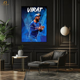 Virat Kohli 15 - Cricket - Premium Wall Art