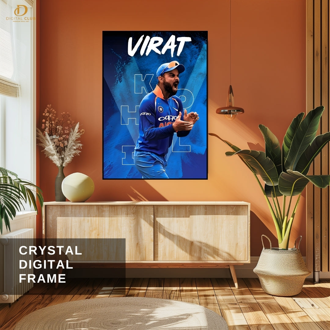 Virat Kohli 15 - Cricket - Premium Wall Art