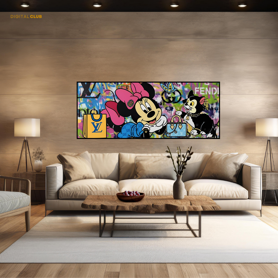 Minnie Mouse Artwork - Ultra-Wide Wall Art