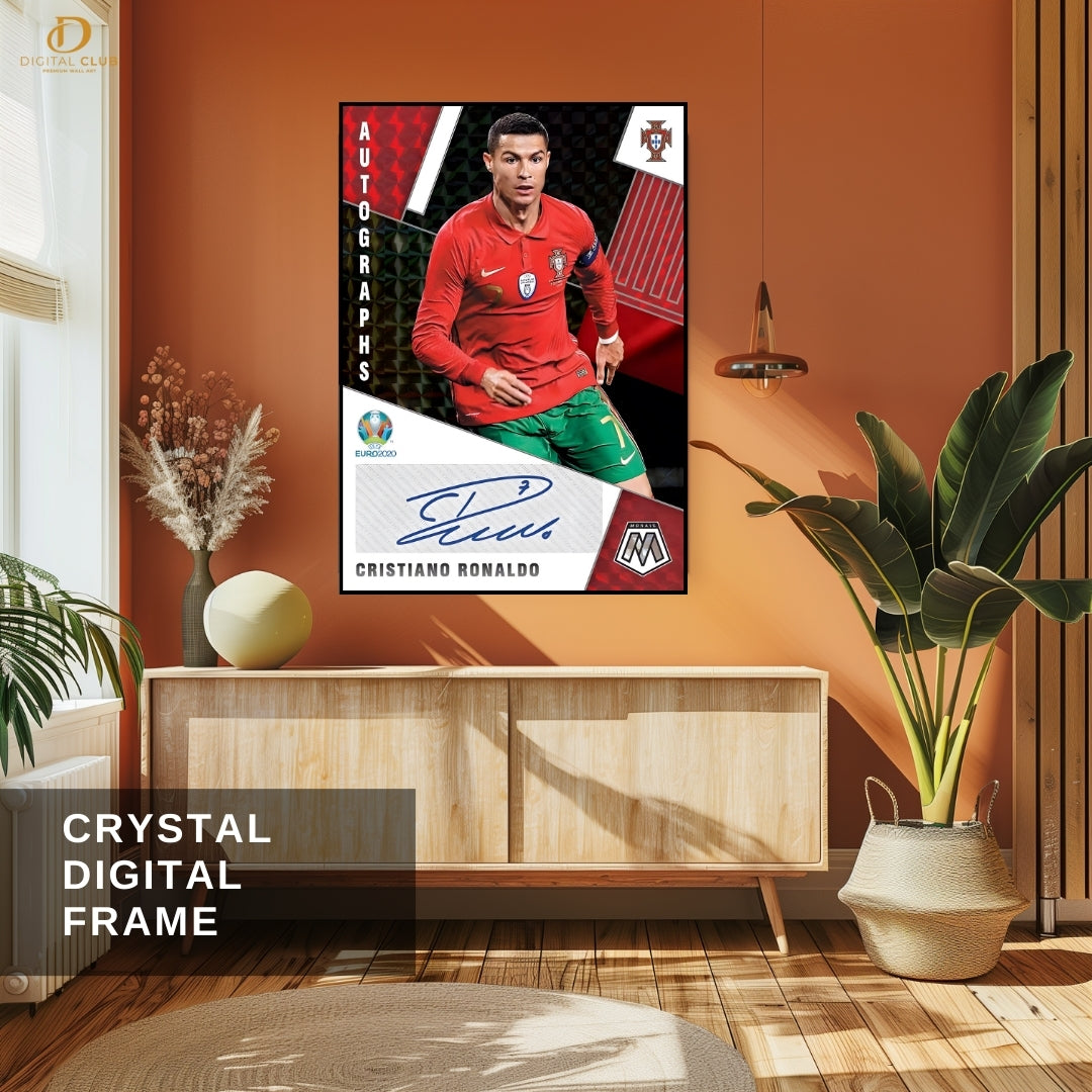 Cristiano Ronaldo - Signed - Premium Wall Art