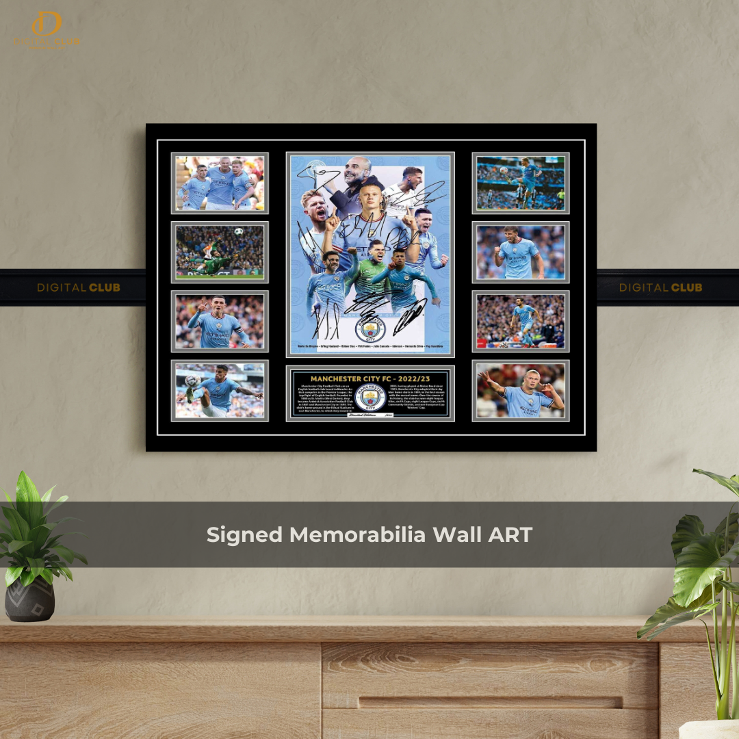 Manchester City - Signed Memorabilia - Wall Art