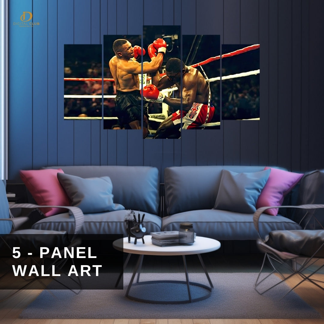 Mike Tyson - Champ - 5 Panel Wall Art