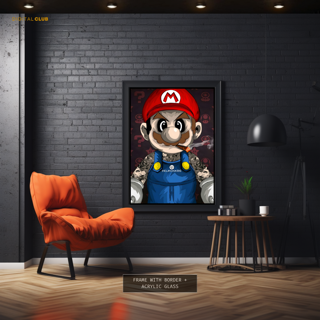 Super Mario - Artwork - Premium Wall Art